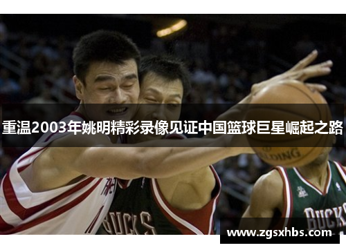 重温2003年姚明精彩录像见证中国篮球巨星崛起之路